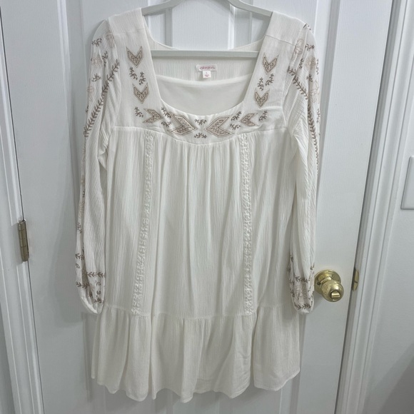 EUC Xhiliration Flowy Bohemian A-Line Dress Sz L - Picture 4 of 9